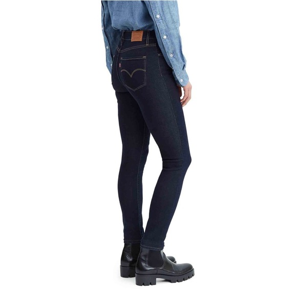 Levi’s 721 High Rise Skinny Jeans Dark Blue Sz 29 - Picture 2 of 6